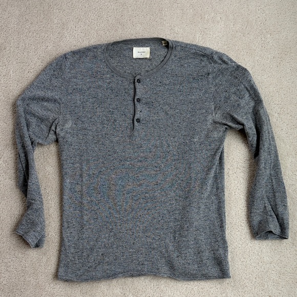 Billy Reid Other - Billy Reid Charcoal Long Sleeve Henley